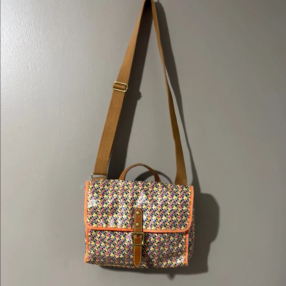 Fossil Orange and Brown Backpack with Timeless Appeal - Image 2