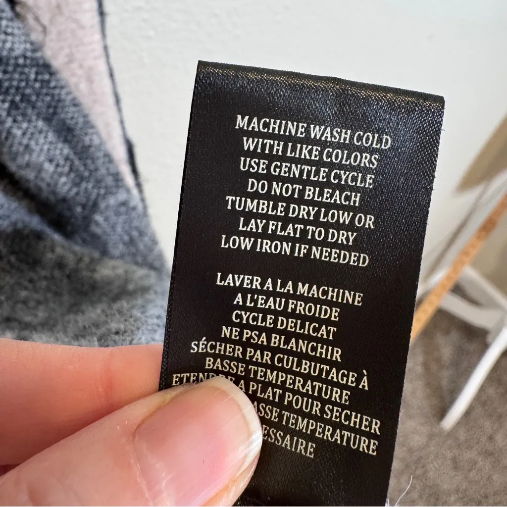 Blank NYC Black Tan Giraffe Animal Print Duster Cardigan Sweater Womens M Cozy - Image 4