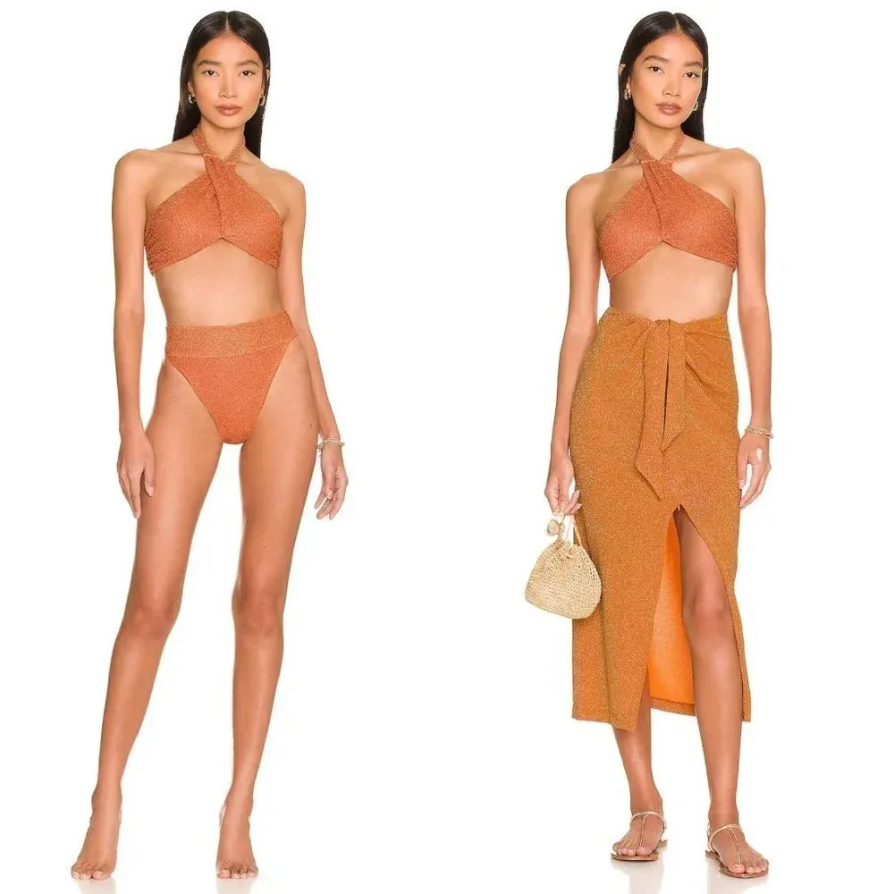 Free People Beach Riot Jessica Bikini Top Size Medium NWOT $118 - Image 13