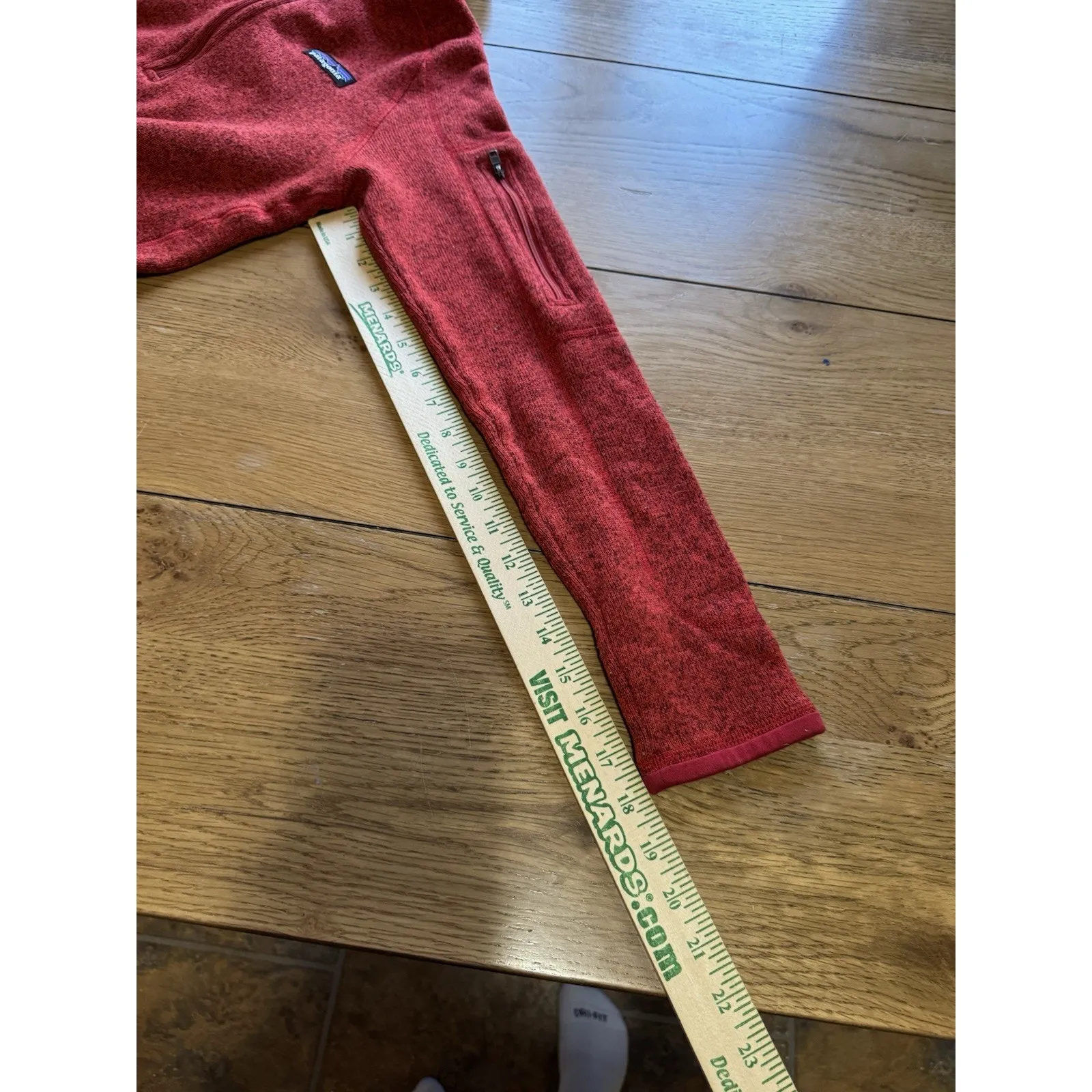 Patagonia Better Sweater Women Size Small Burgundy Pullover 1/2 Zip Fleece Logo - Image 8