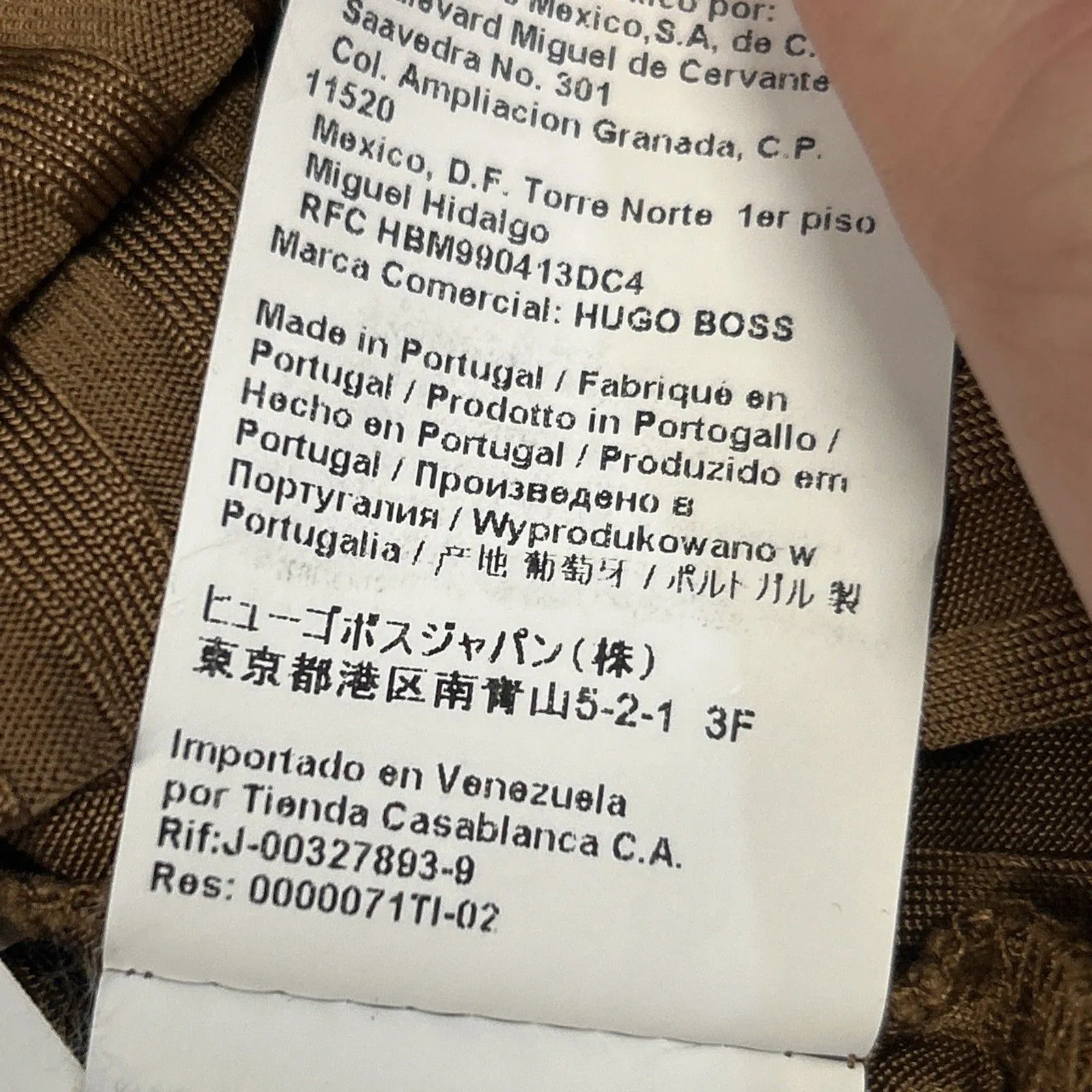 Hugo Boss Shirt Womens Medium Top Ribbed Brown Stretch Career Minimalist - Image 7