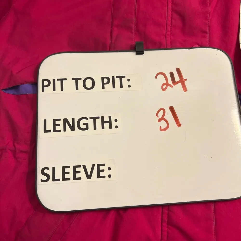 Eddie Bauer Vintage Pink Purple Goretex Down Puffer Coat Women's Size Large - Image 2