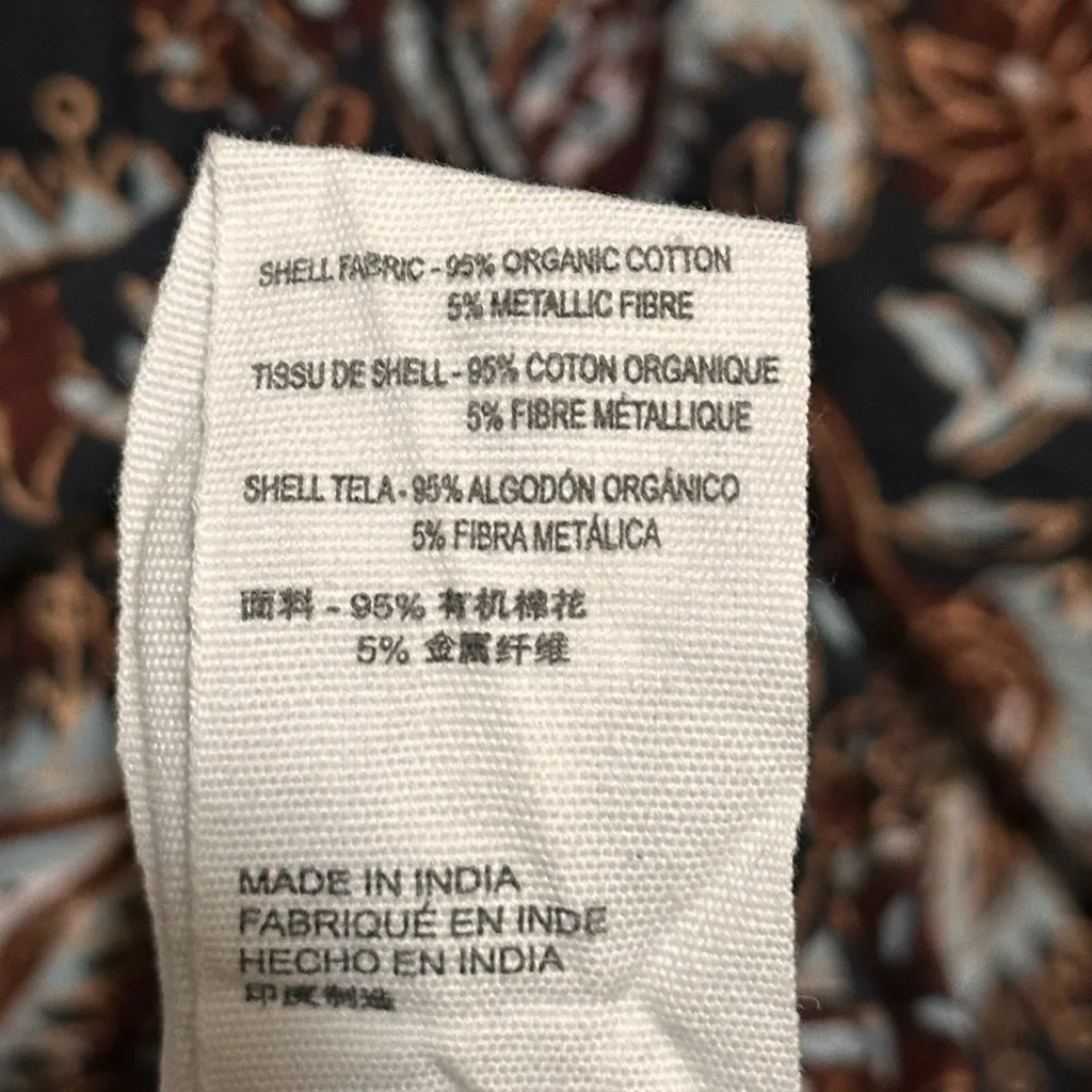 CLEOBELLA Carolyn Mini Belt Dress Organic Cotton Avalon Block Paisley Small - Image 9