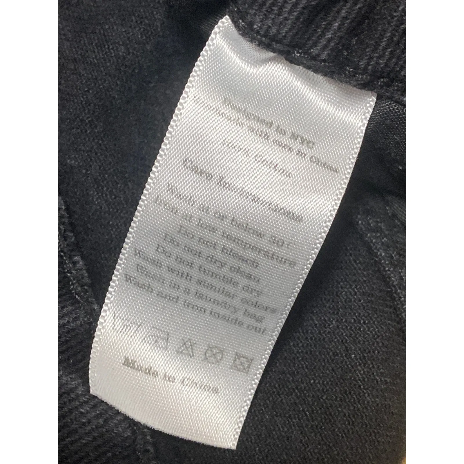 Shiny by Nature Women's Black High Waisted Wide Leg Baggy Crop Denim Jeans Sz 32 Blue - Image 5