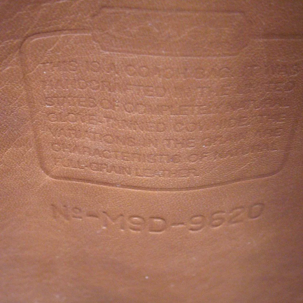 Vintage Coach 9620 Compact Pouch Flap Crossbody Bag British Tan - Image 15