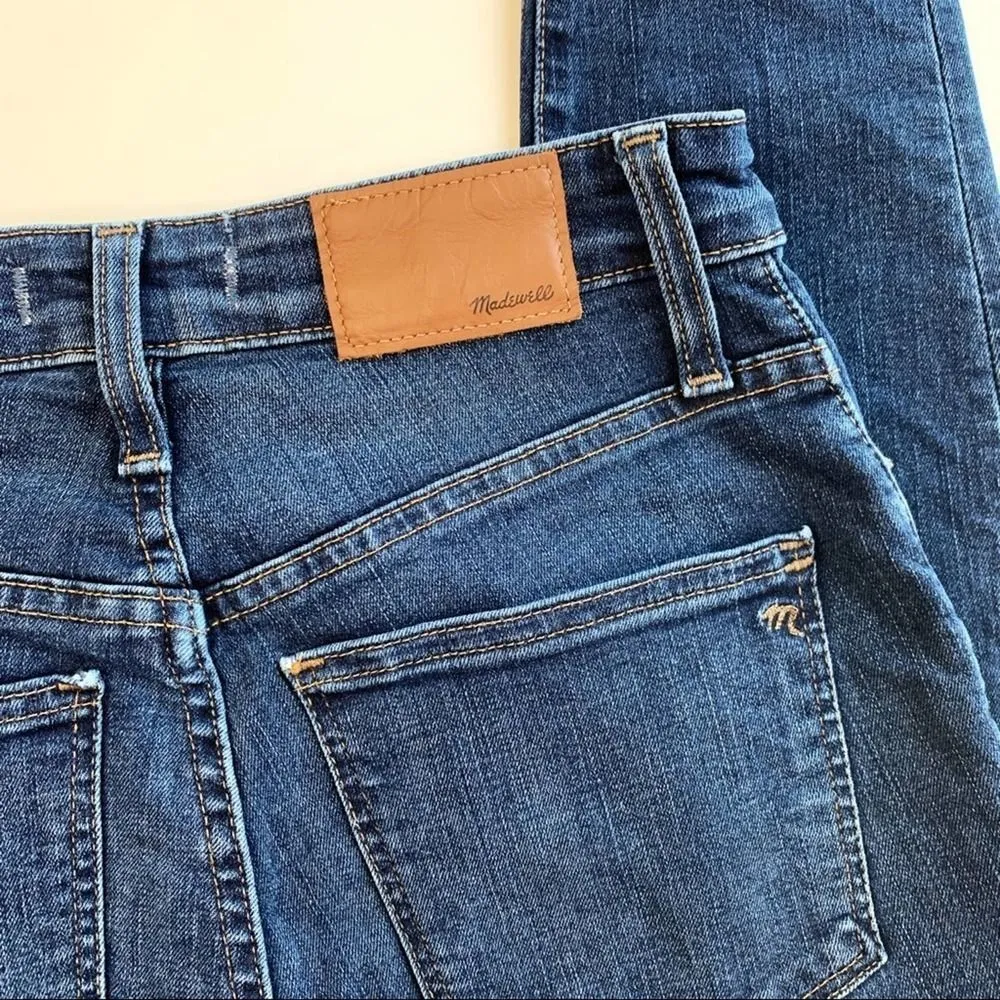 Madewell Curvy High Rise Skinny Jeans Dark Wash Blue Size 25 P Stretch Denim - Image 6