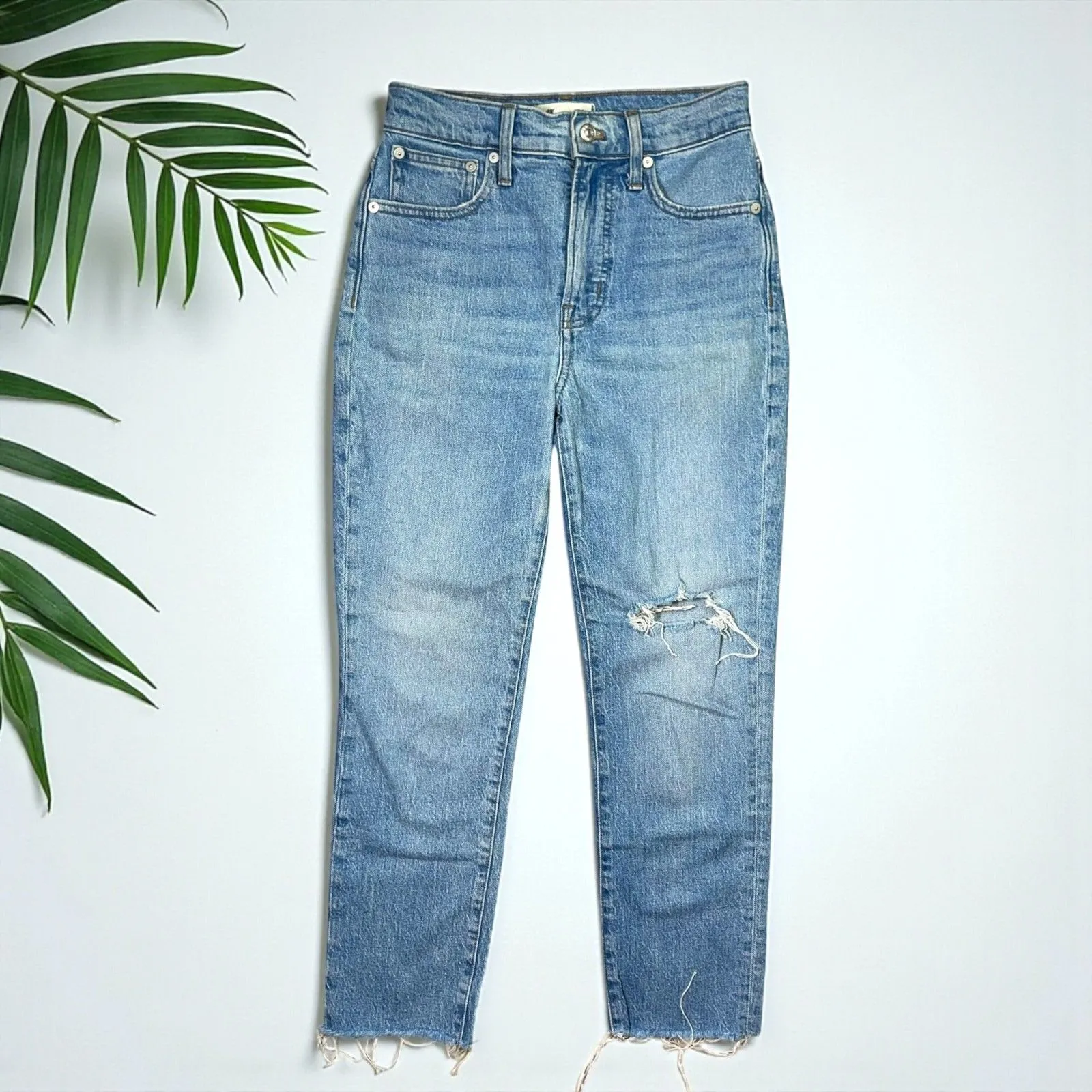 Madewell Perfect Vintage Crop Jean in Rosabelle Wash: Comfort Stretch - Image 4