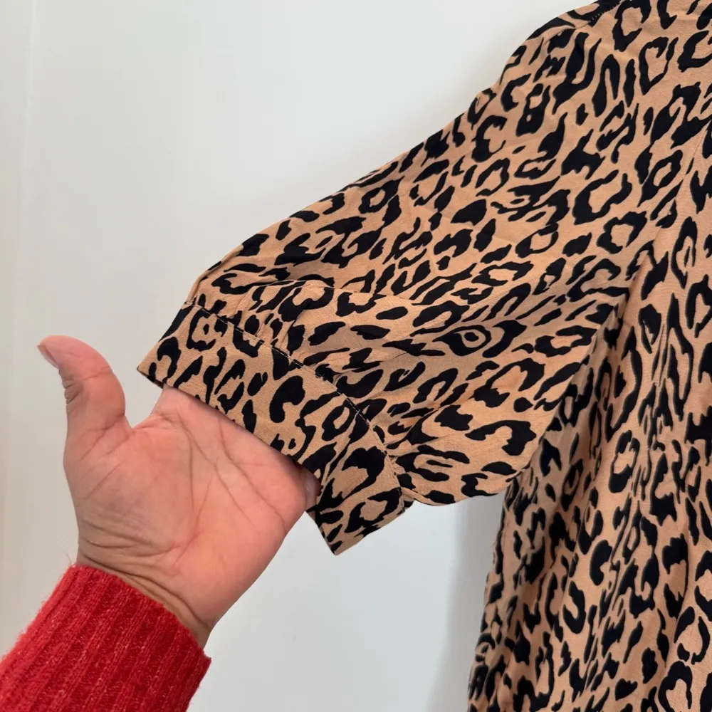 Anthropologie Mackenzie Mock Neck Tunic Puff Sleeve Midi Dress XS - Image 5