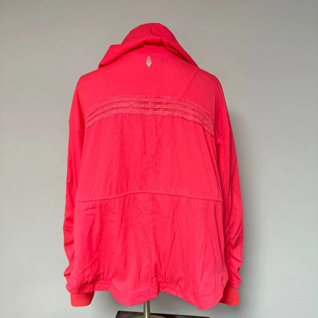 Free People Movement Coral Wild Jacket Pink Size L - Image 8