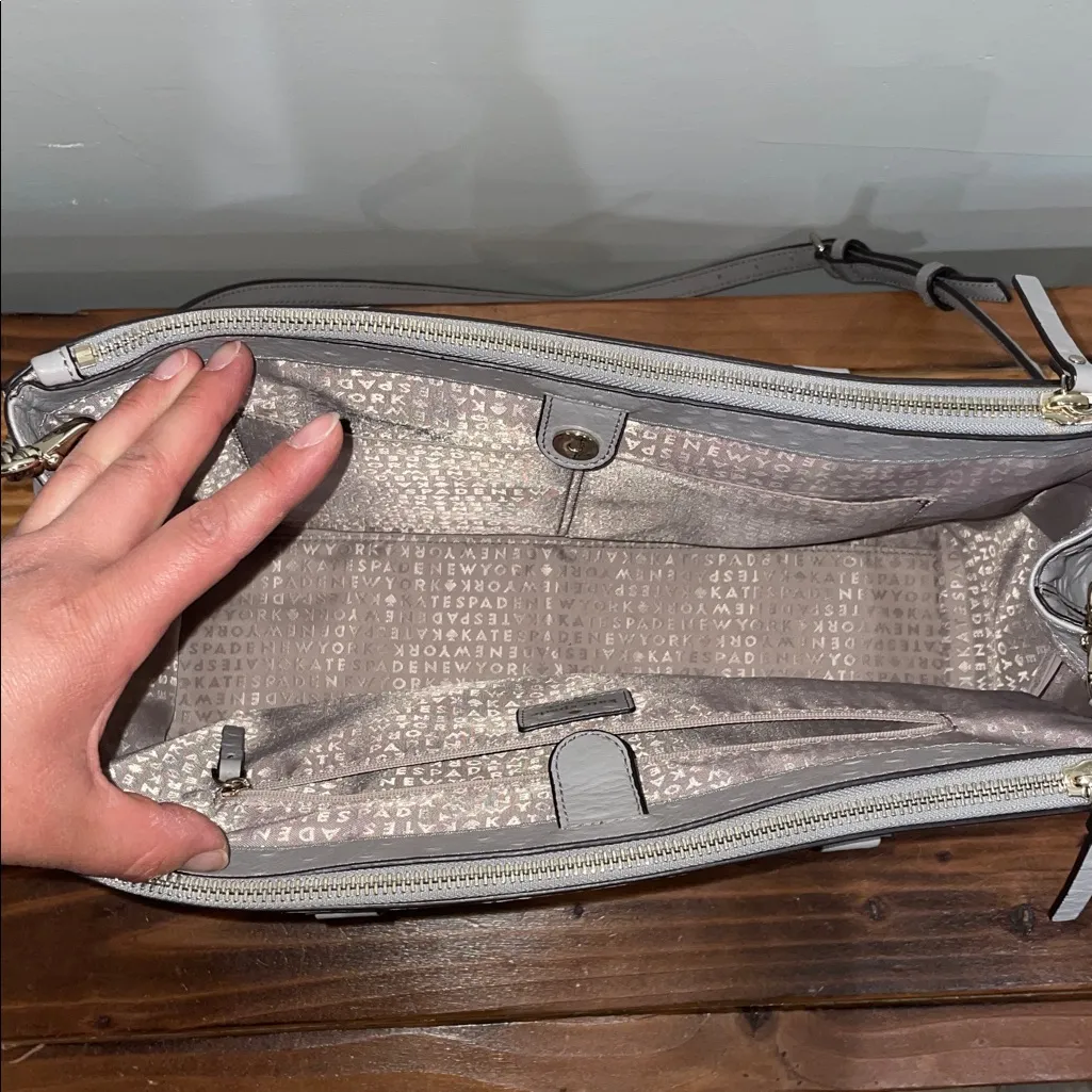 Kate Spade New York Loden Bristol Drive Ostrich Embossed Leather Bag - Image 9