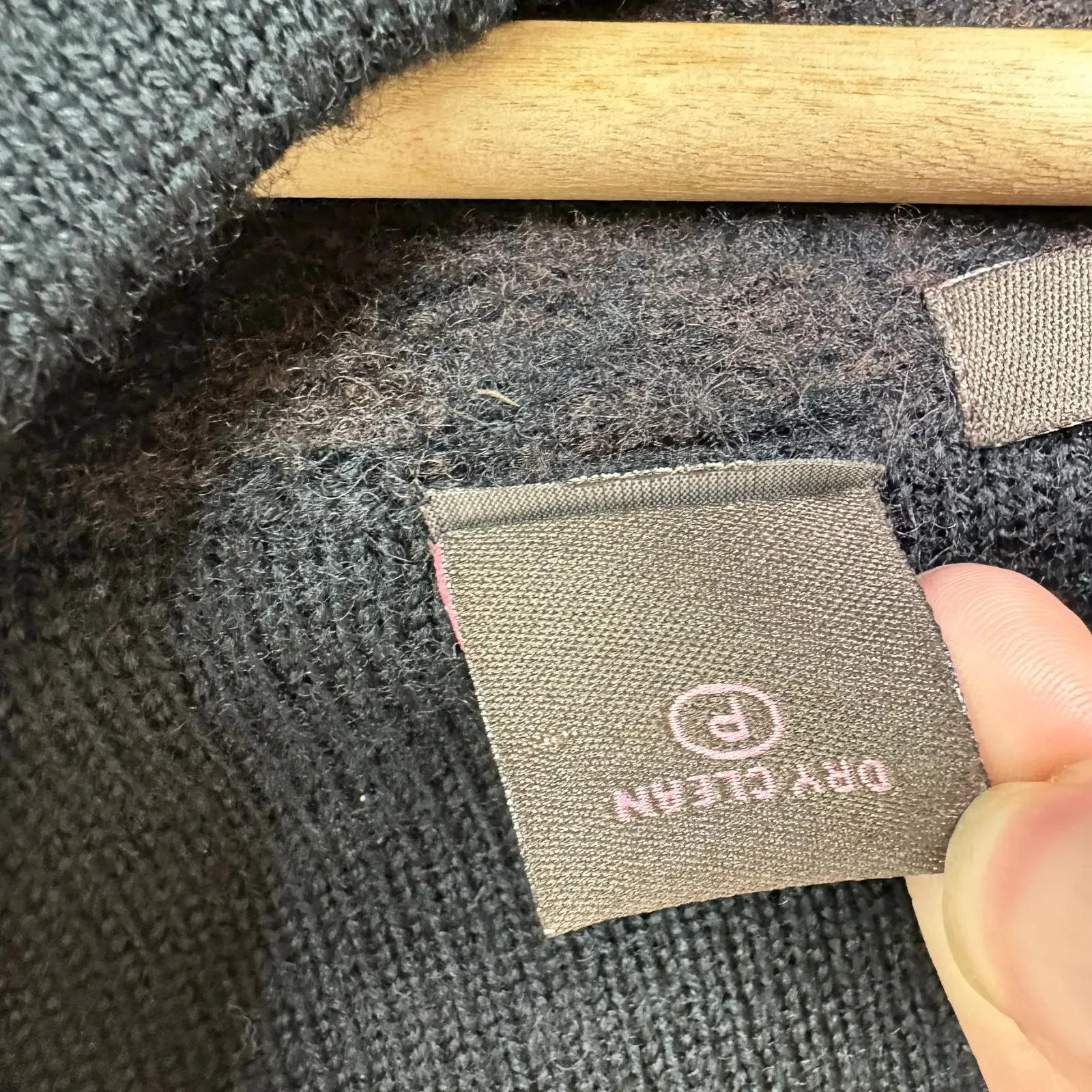 Heather B Womens size 2X Wool Houndstooth Swing Cape Jacket Cardigan Black Brown - Image 9