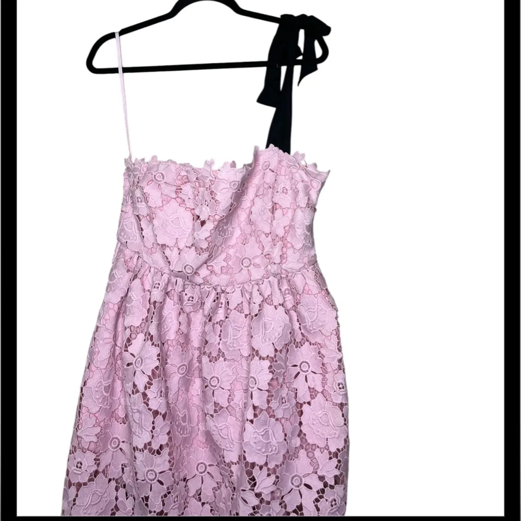 Anthropologie Maeve One-Shoulder Lace  Dress size M - Image 5