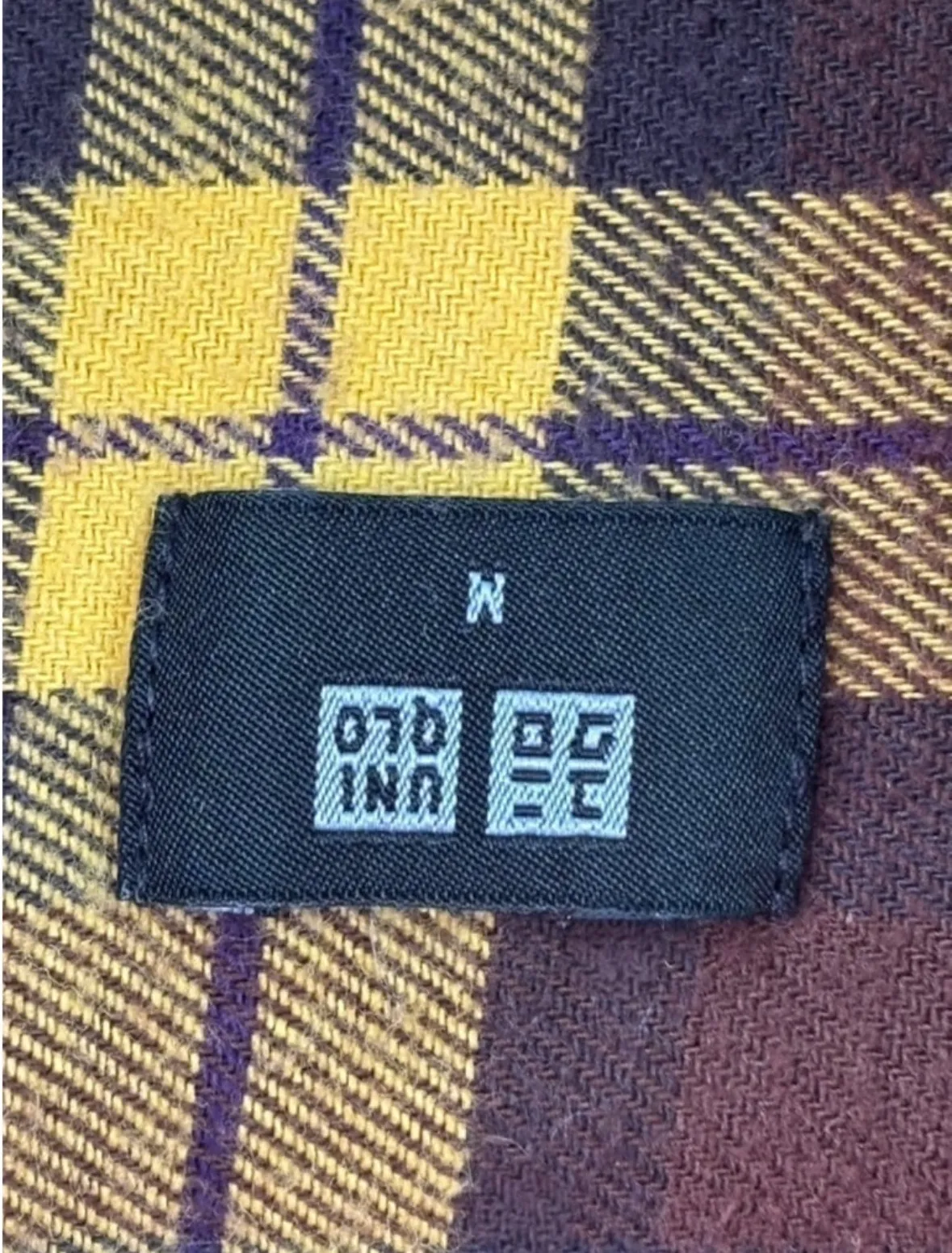 Uniqlo Women’s Medium Oversized Flannel Relaxed Fit Scooped Hem Shirt Lumberjack - Image 8