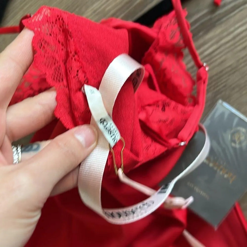 NWT House of CB SALMA RED ROSE SATIN SLIP DRESS - Image 13