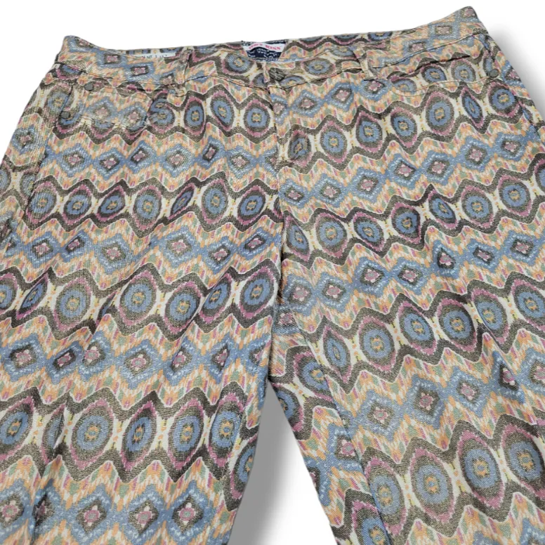 Hot Kiss Jeans Size 18 Women's Hot Kiss Skinny Lily Jeans Southwest Pattern Gold  - Image 3