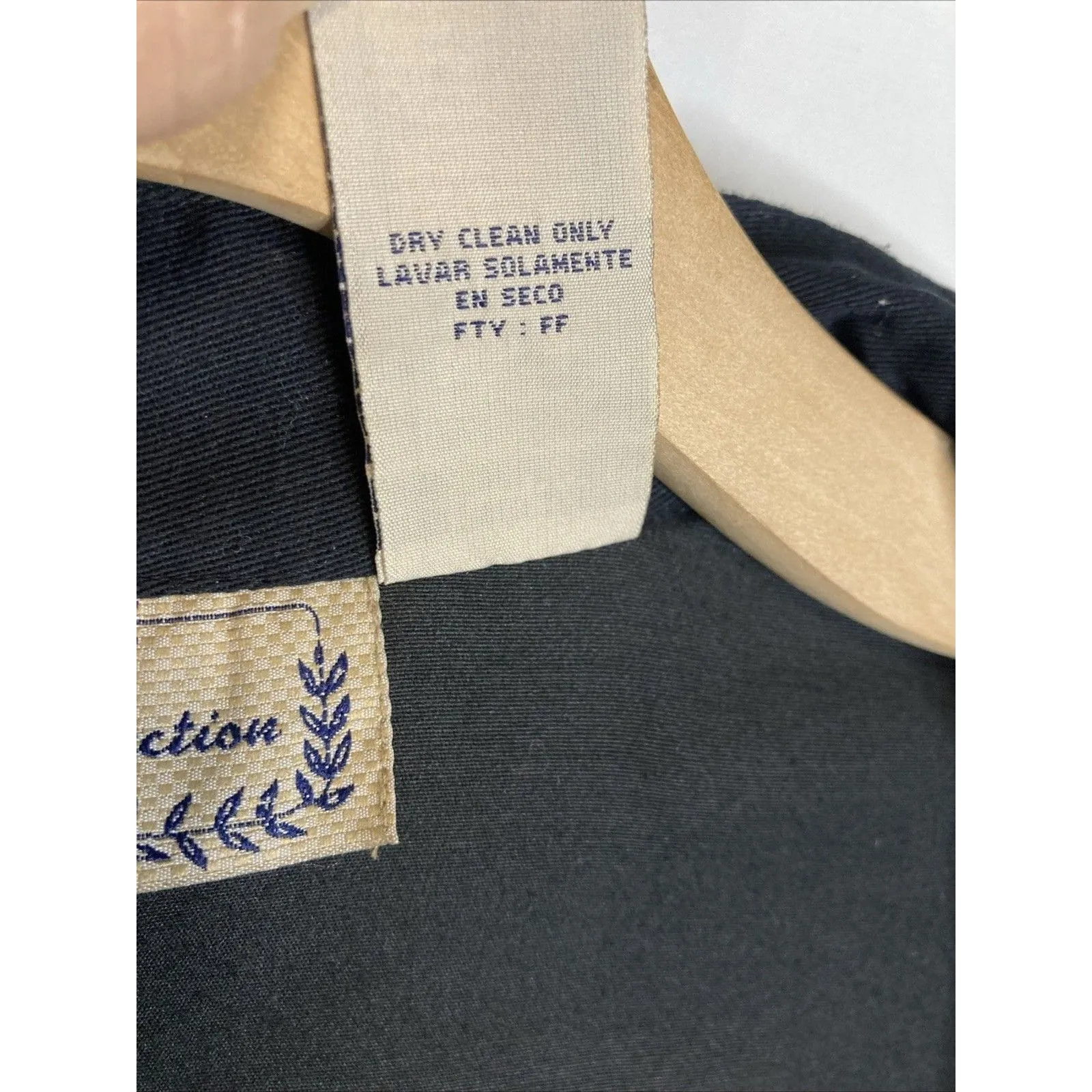 VTG Y2K New Direction Jacket M Floral Embroidered Black Gold Artsy Cottagecore - Image 14