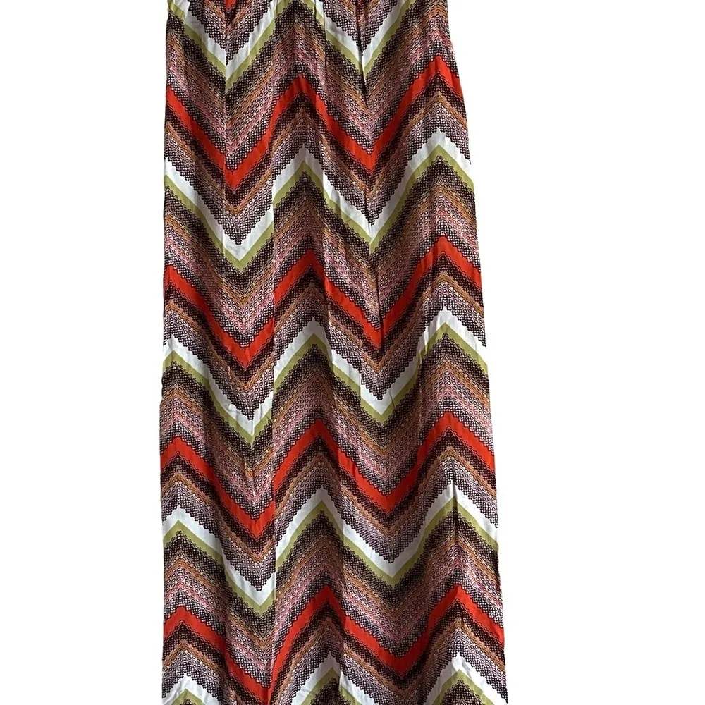 NWT Soho Apparel Multicolor Chevron Print Maxi Dress Elasticized Bodice - Image 6