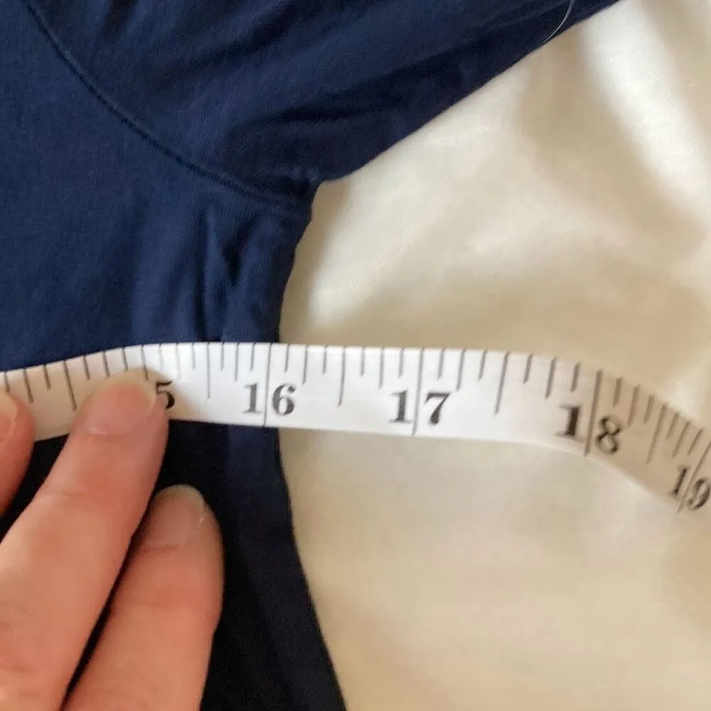 Michael Lauren ML-8079-RSN Noel L/S V Neck Dress Size‎ XS Navy (C20) NWT - Image 8