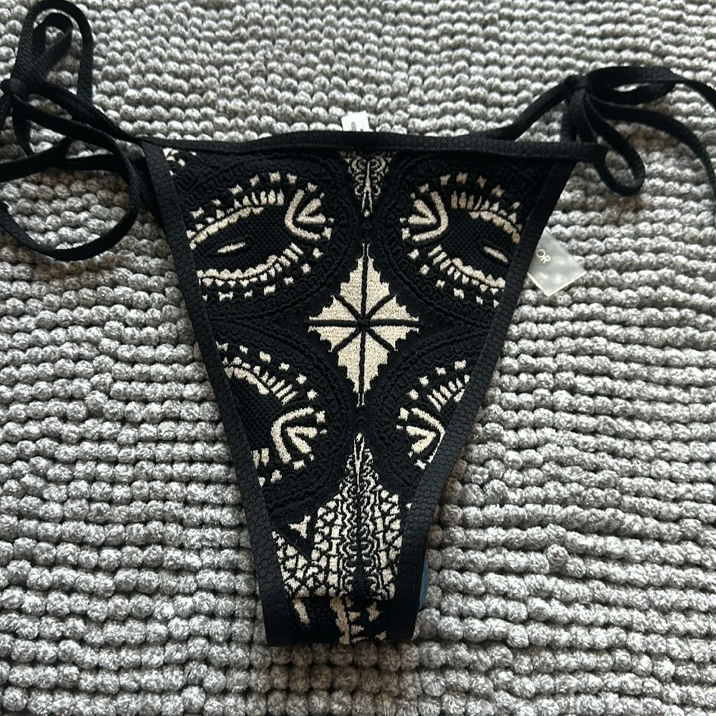 DEVON WINDSOR Zelda Bikini Bottom Black Size M - Image 4