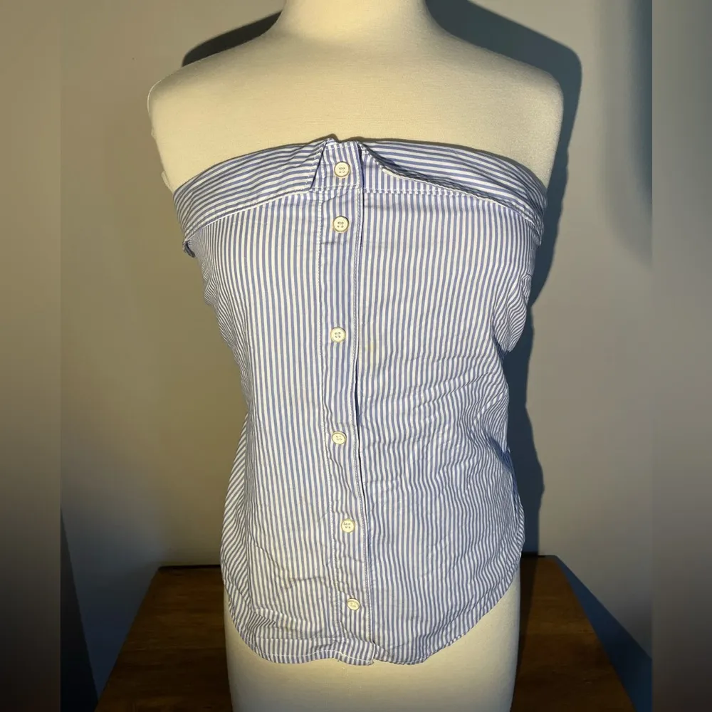 Anthropologie Maeve strapless blouse - Image 5