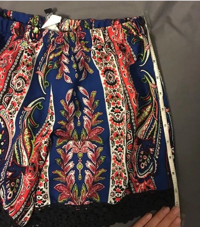 Forever 21 Paisley Printed Flowy Shorts  - Image 2