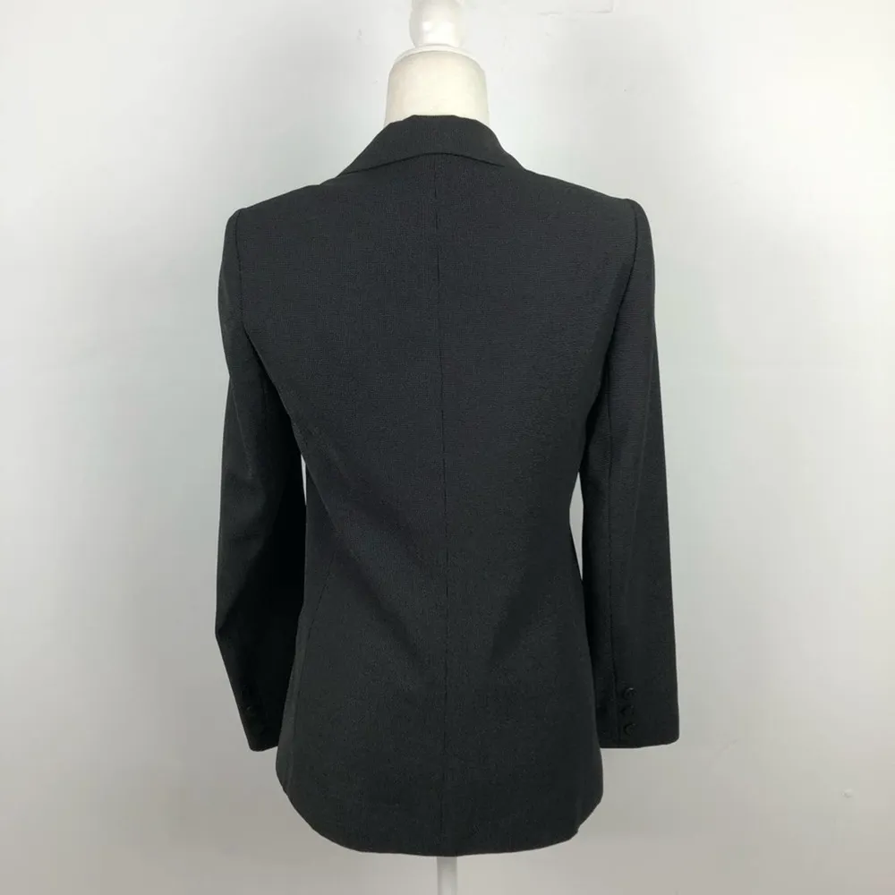 BCBGmaxazria Mini Polka-Dot Black Blazer Size 4 - Image 7