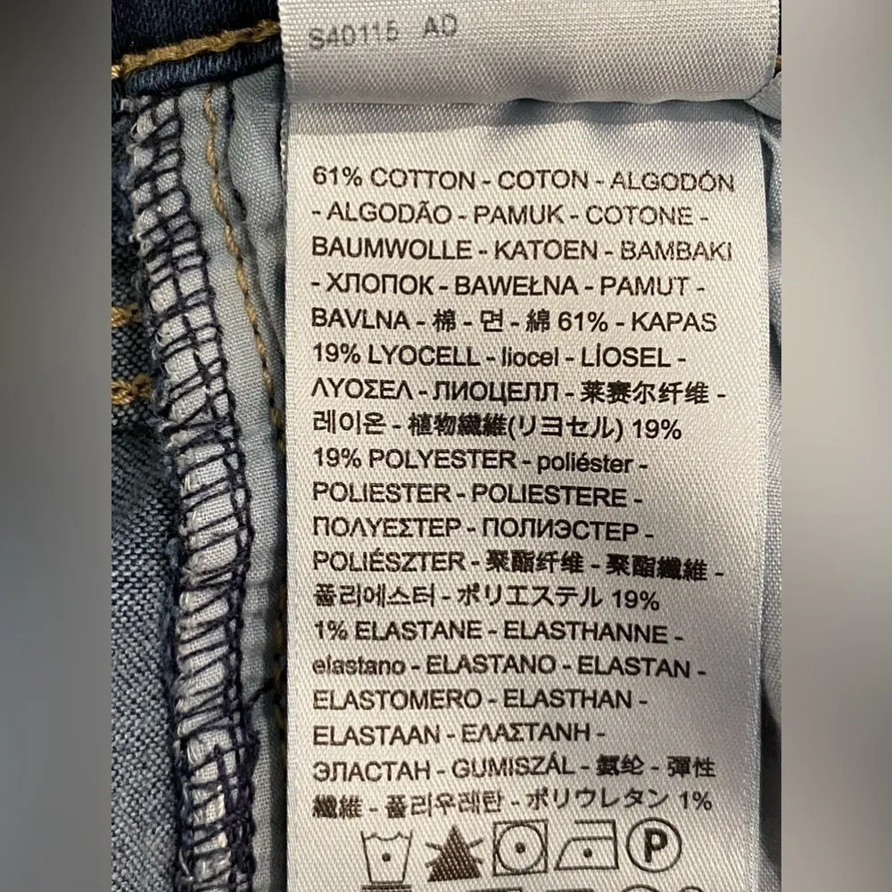 Levi's 720 HIGH RISE SUPER SKINNY 25 Denim Blue Jeans Extra Soft and Stretchy - Image 5