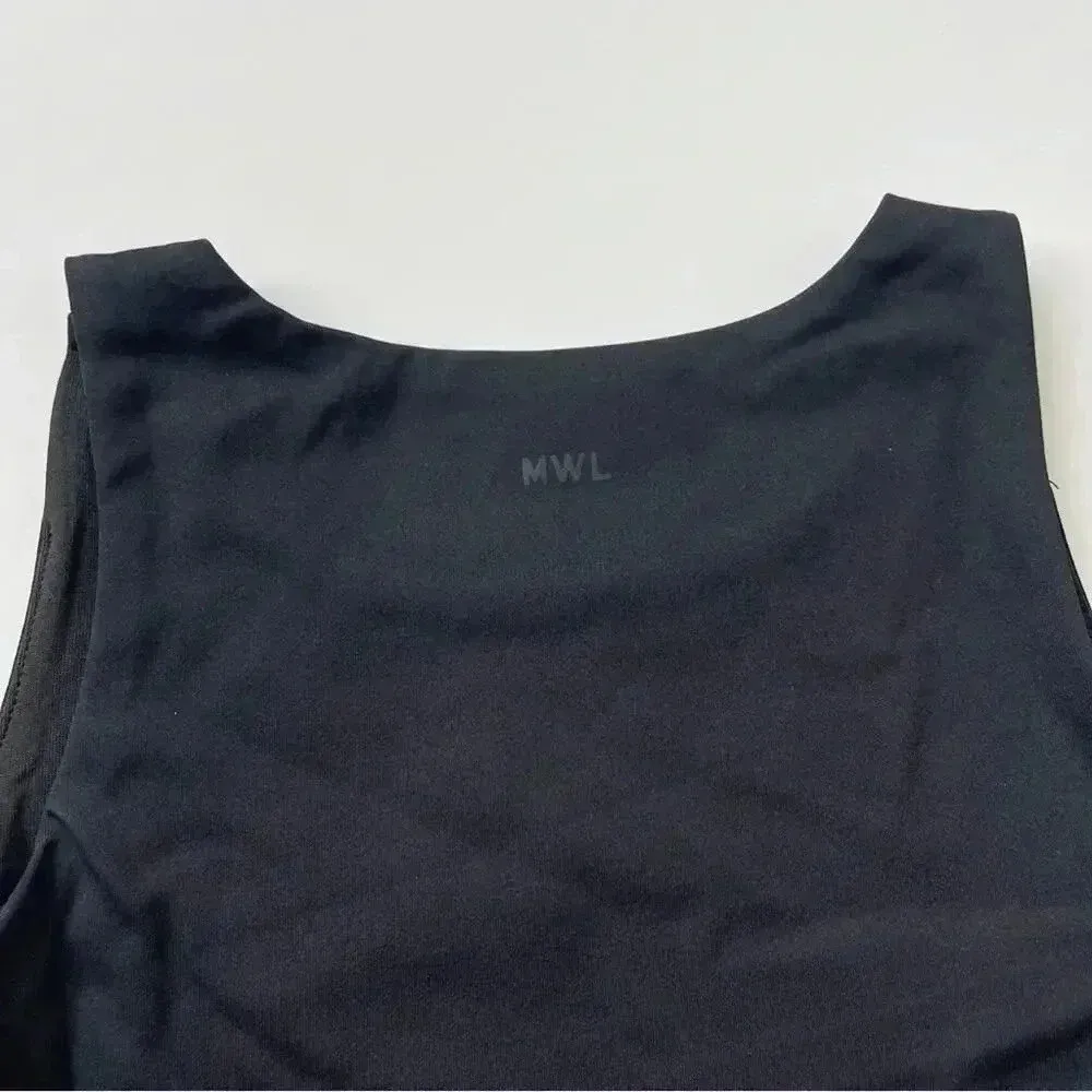 Madewell Women's MWL Form Racerback Crop Top Size XS in Black NWT - Image 5
