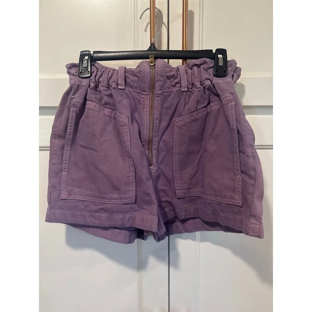 Etica Milena Paper Bag Short Casual Lavender Small NWT Purple - Image 4