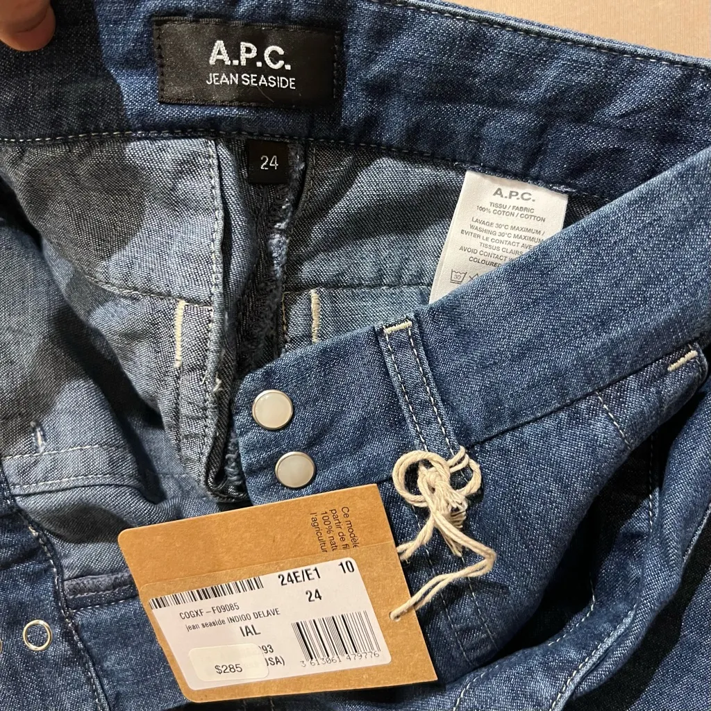 A.P.C. Seaside jeans | NEW w/ Tags Blue Size 24 - Image 7