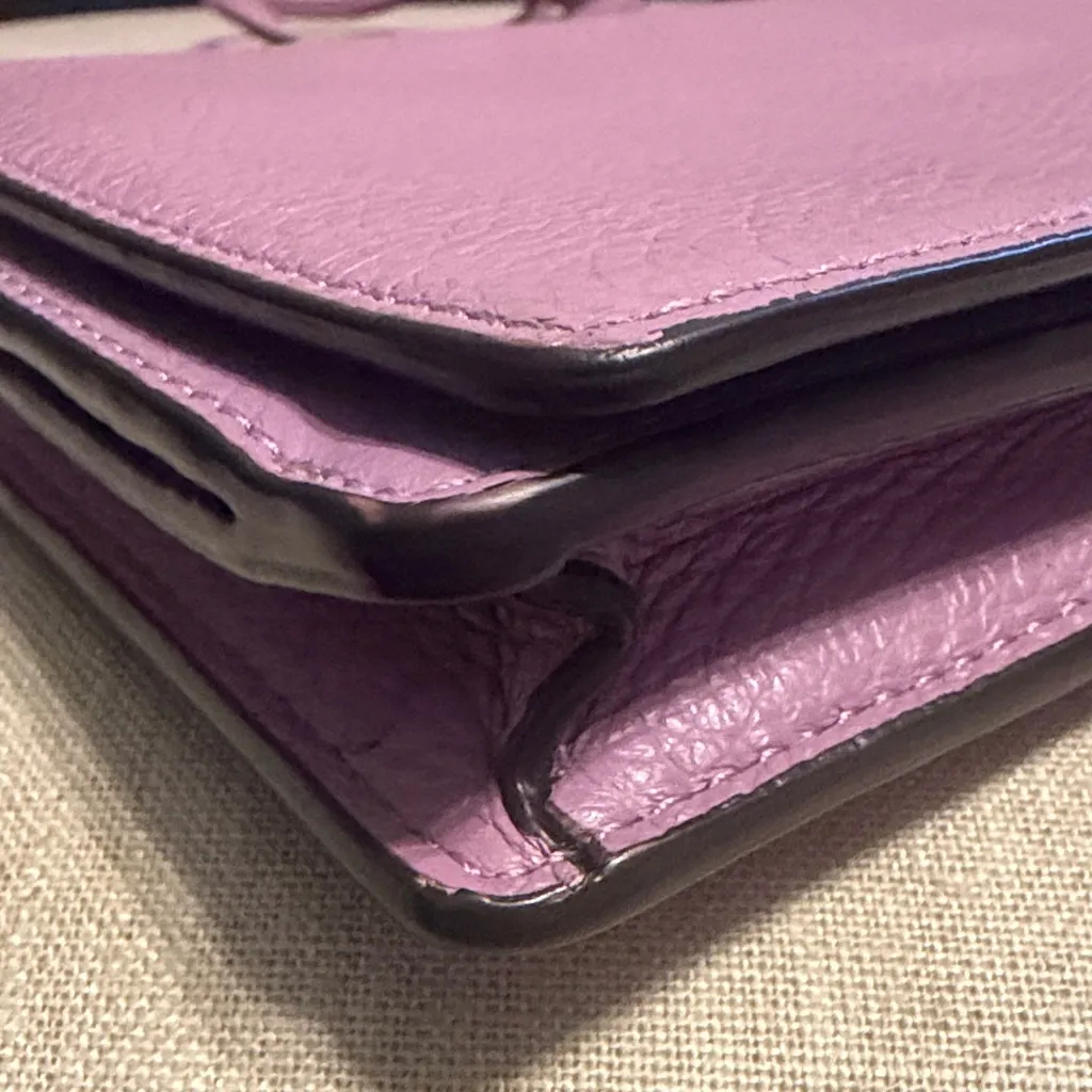 Coach Lavender Anna Foldover Clutch/Crossbody Bag, No. G2180-3037 - Image 12