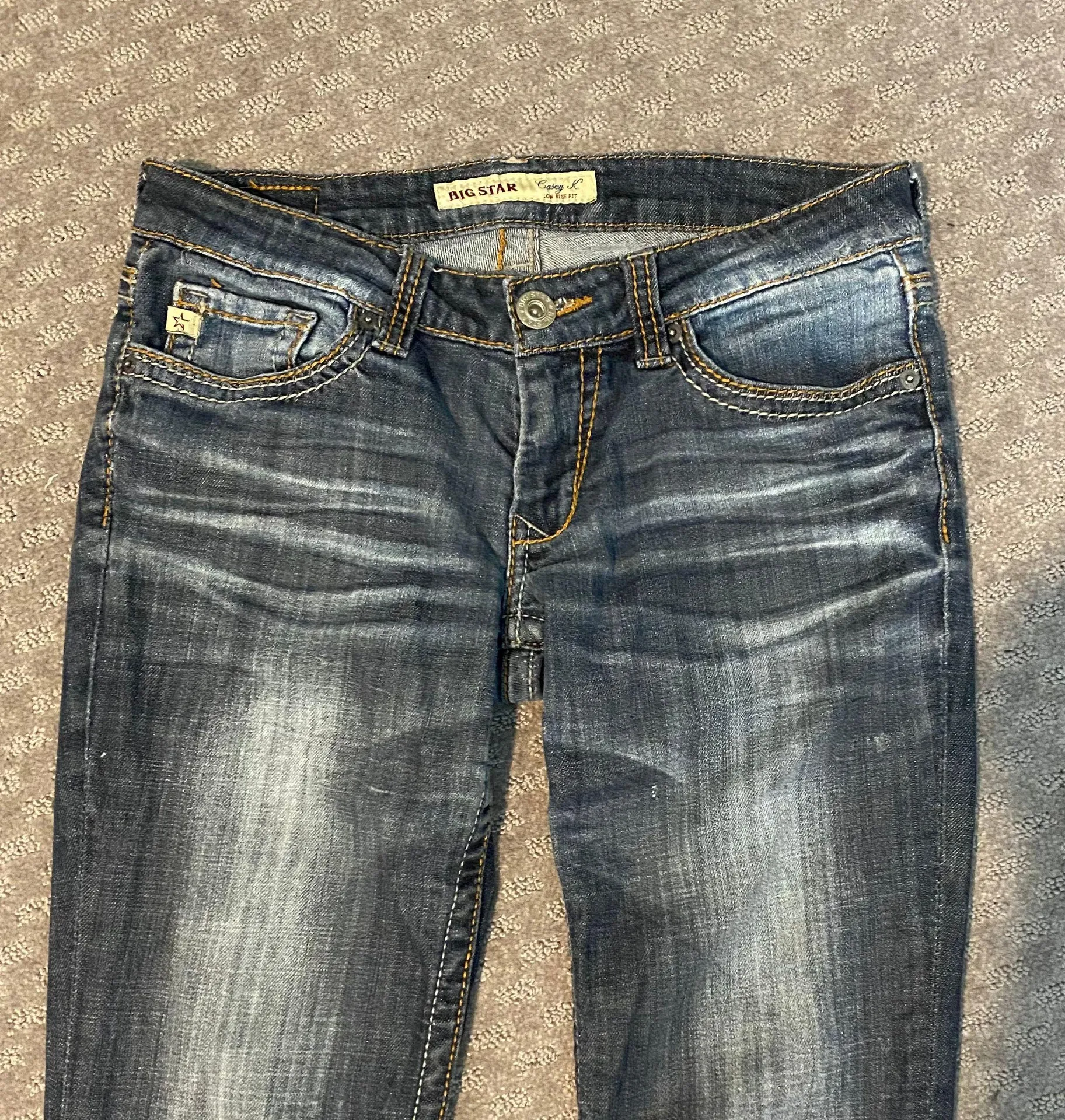 Casey K low rise jeans. Sz 27R. - Image 3