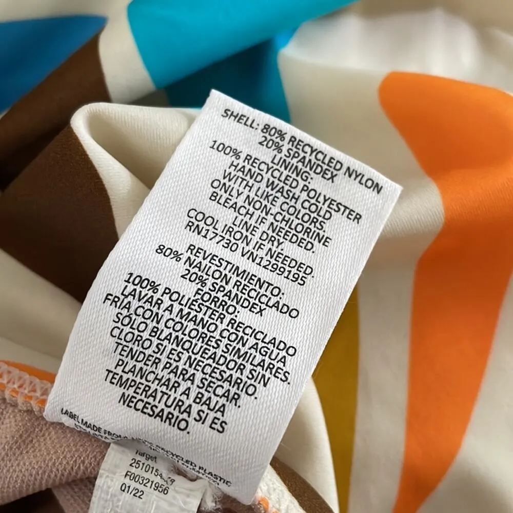 Tabitha Brown x Target Colorful Tropical One Piece Swimsuit Bathing suit XXS new - Image 13