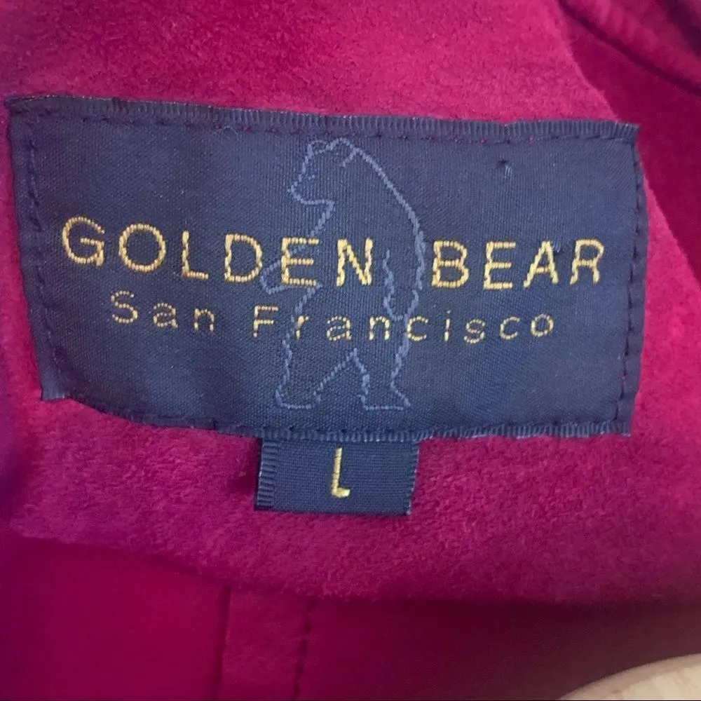 Vintage Golden Bear San Francisco leather shacket Red Size L - Image 6