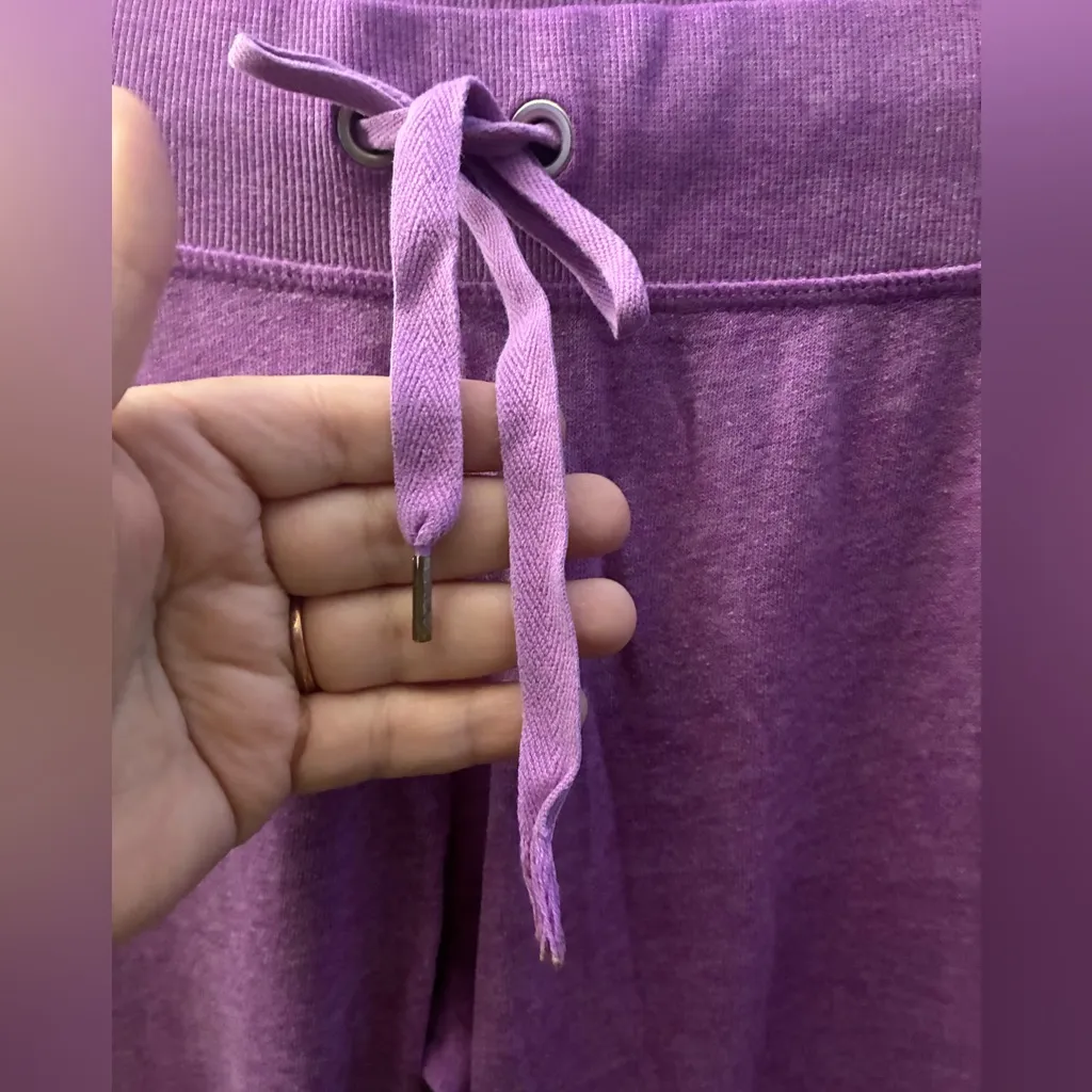 Victoria's Secret 2011 Supermodel Angel Straight Leg Purple Sweat Pant S - Image 5