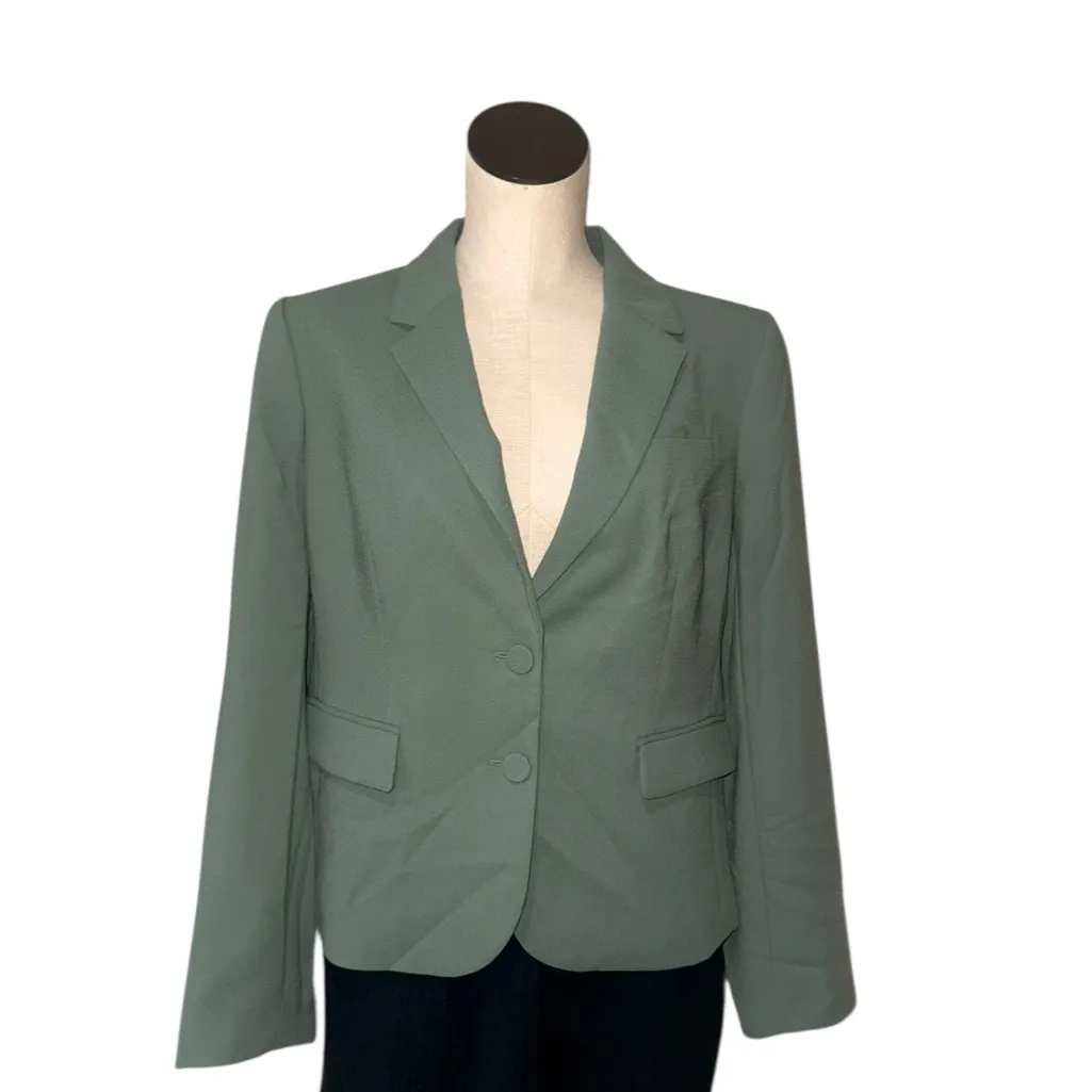 NWOT J.Crew $198 Green Two Button Blazer SZ-12 - Image 4