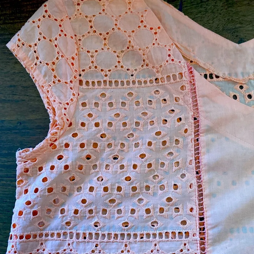 August Silk NWT Cotton Eyelet Top - Image 11