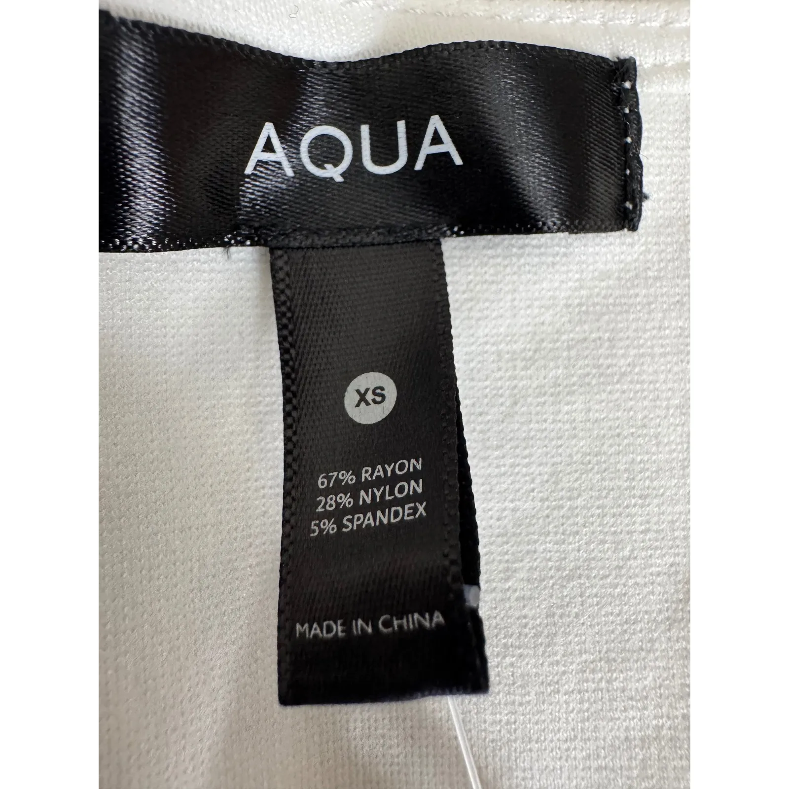 AQUA‎ Bloomingdales White Bustier Tank Top Sleeveless Fitted XS - Image 8