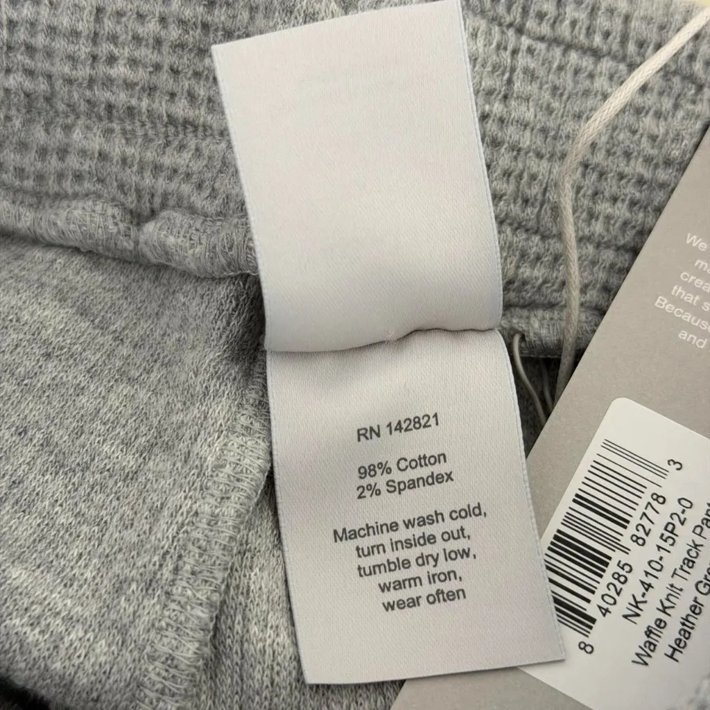 Negative Underwear Waffle Knit Track Pant in Heather Grey, Size X - Image 10