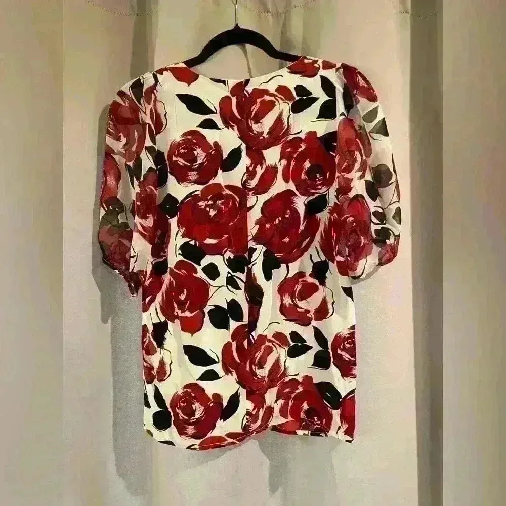 Women’s Red Karen Kane Blouse - Image 3