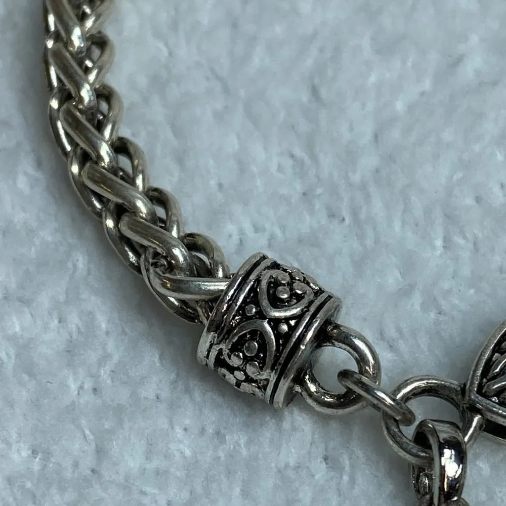 Silver Color Bracelet Elephant Charm Red Rhinestone Alabama Crimson Tide Fan - Image 5