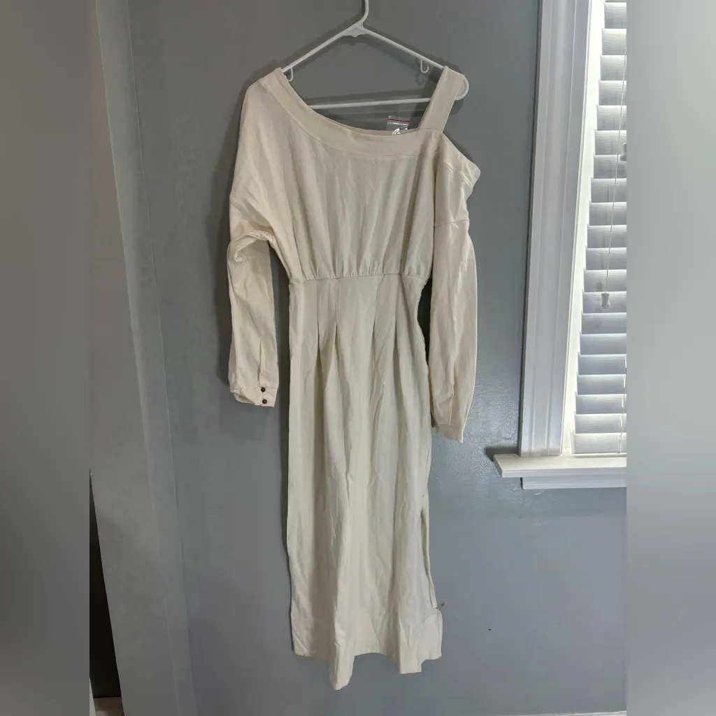 New Free People Beach Ibiza Midi Dress Size Small MSRP: $98 White ivory Beachy - Image 16