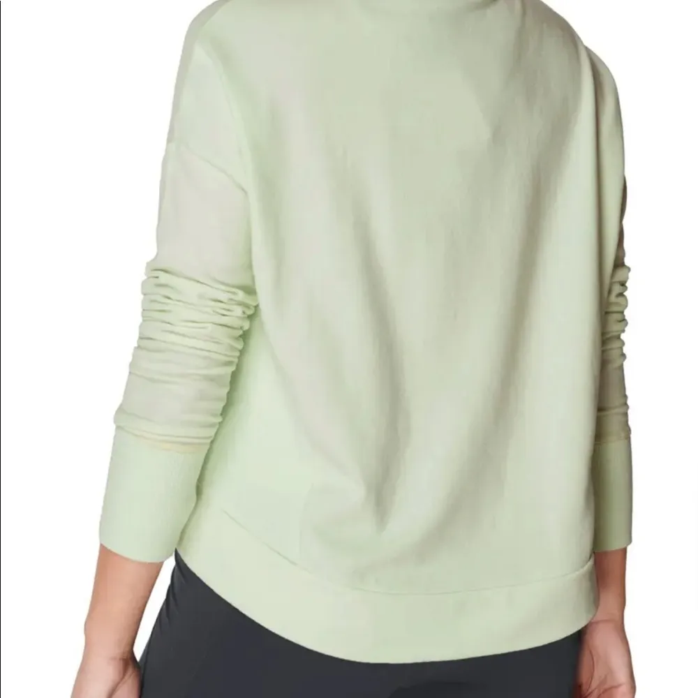 Harmonise Luxe Fleece Sweatshirt in Glacier Green Medium - Image 3