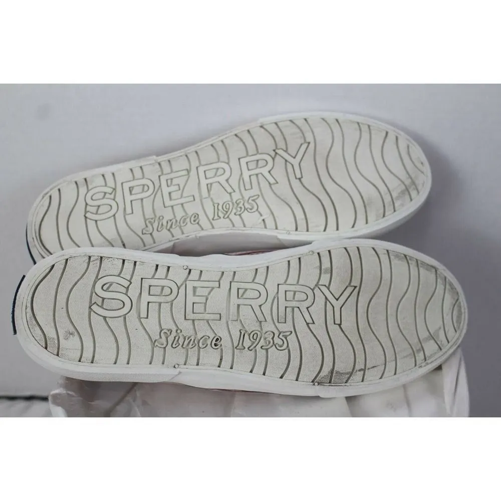 SPERRY TOP-SIDER Womens Size 9.5 Rose Leather Slip On Shoes Laser Cut Perforated - Image 9