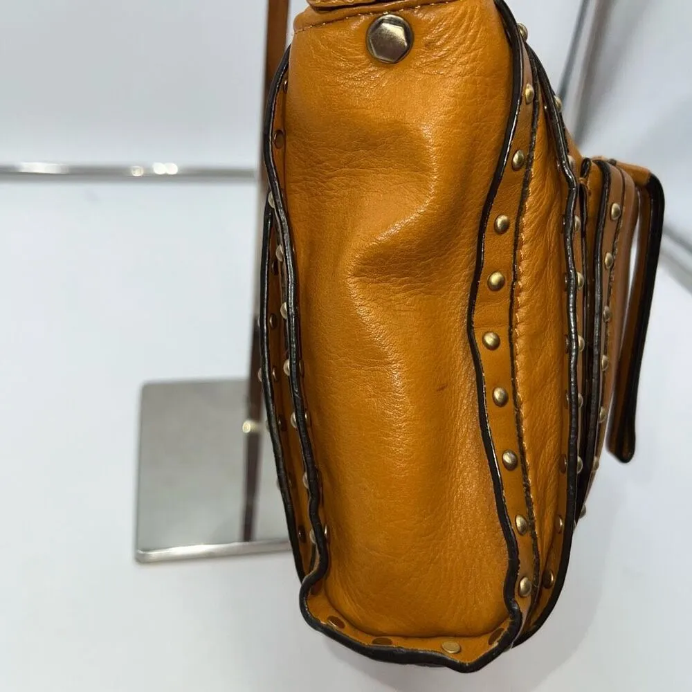 OrYany Cowhide Leather Crossbody Bag Brown - Image 5