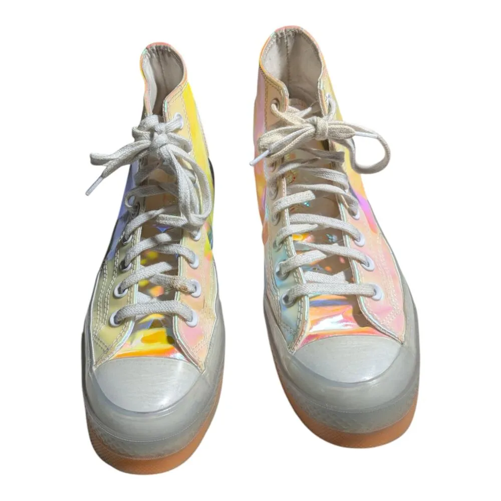 Converse All Star Chuck 70 Hi Iridescent High Top Lace Up Sneakers M 7 W 9 - Image 2