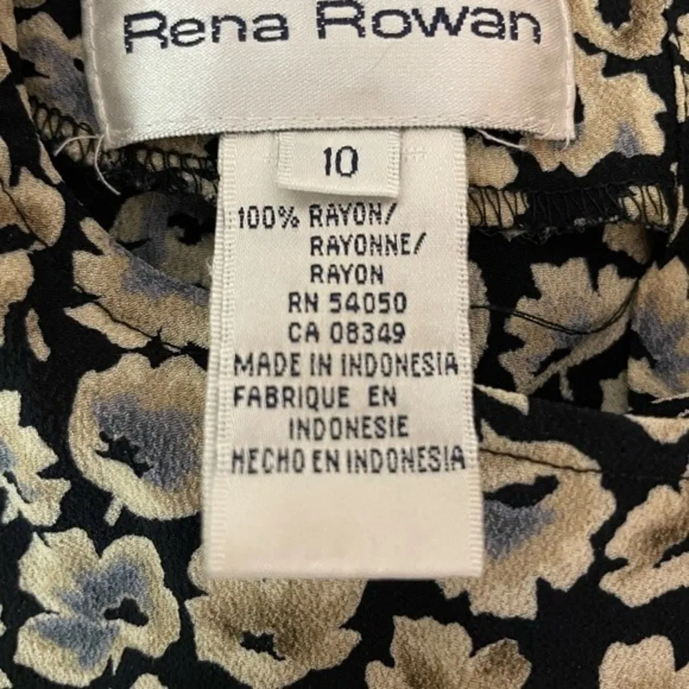 Rena Rowan Flower Crop Top Size 10 - Image 3