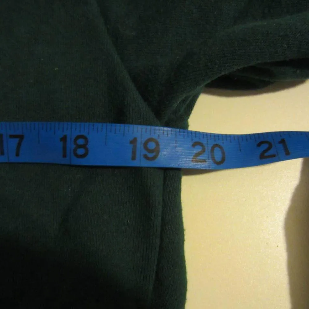 Forever 21 Cropped Athletic Wear Full Zip Up Green Hoodie With Pockets Size M - Image 10