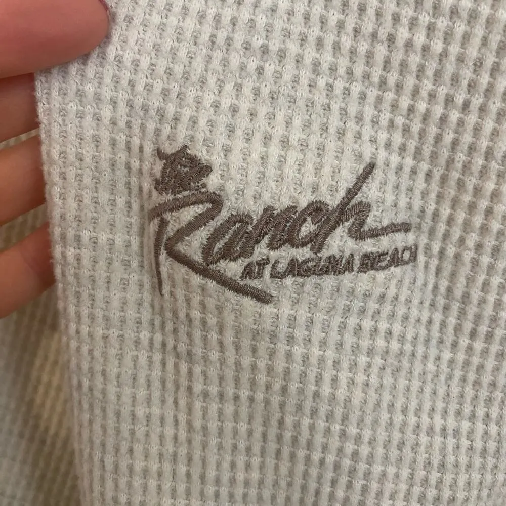 Straight Down Misty Cowl Neck Pullover Waffle Womens Size Small Golf Thermal - Image 3