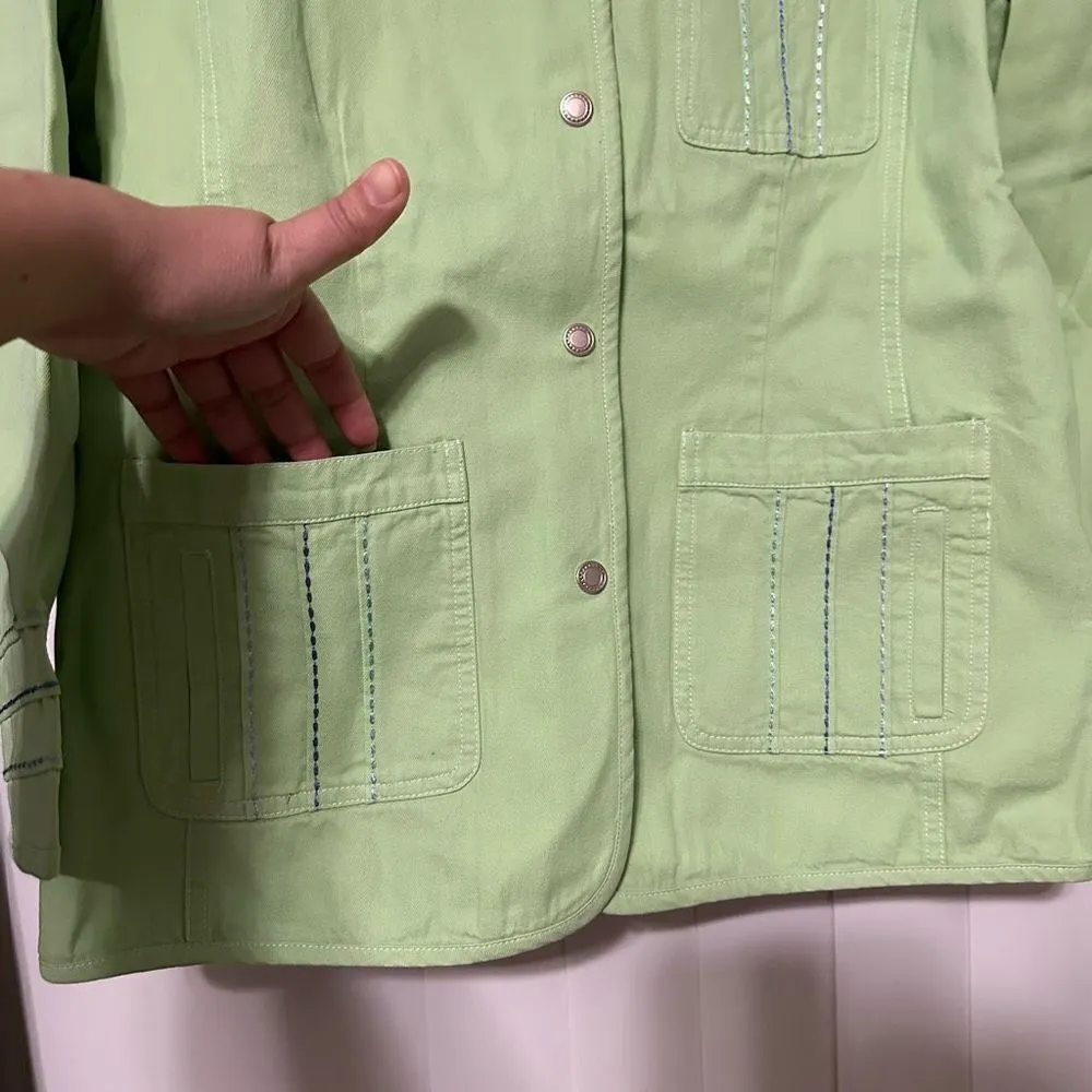 Denim and Company, Mint Green Jacket - Image 3